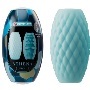 PRETTY LOVE - MASTURBADOR MASCULINO SILICONE ATHENA EROS AZUL CÃU